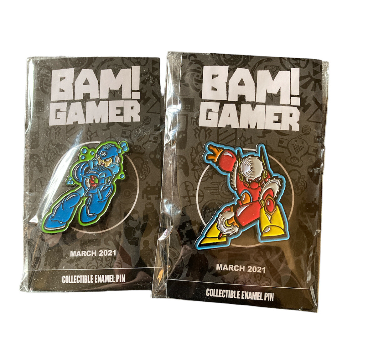 Mega Man & Metal Man Enamel Pin Set Gamer Limited Edition 93/250 Nintendo NES
