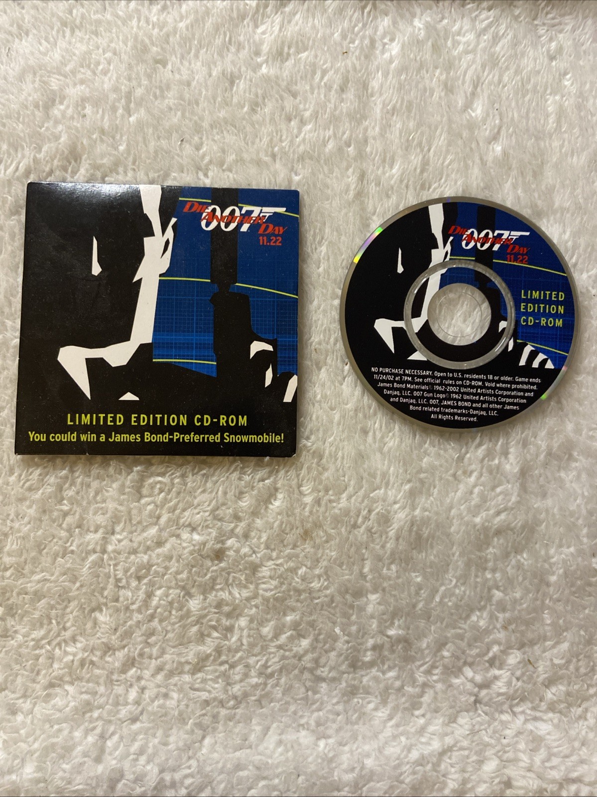 James Bond 007 DIE ANOTHER DAY Limited Edition CD-ROM Mini Disc SKI-DOO 11.22