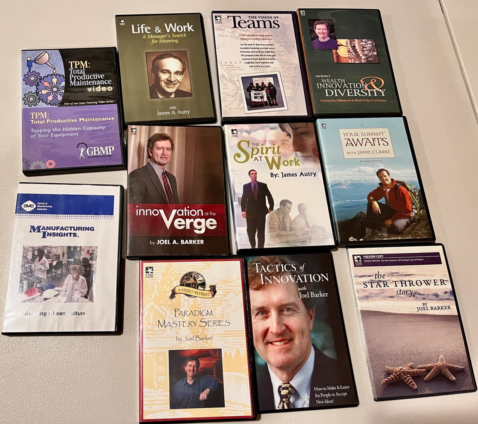 Business Educational training DVDs - Innovation, Teamwork, Sales, Manufacturing