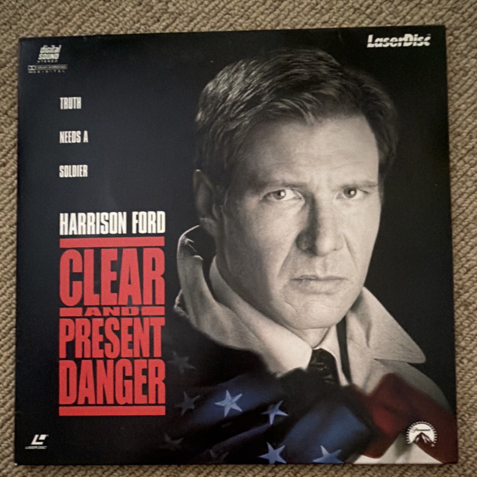 Clear and Present Danger LaserDisc Widescreen Harrison Ford PG-13 English 1994