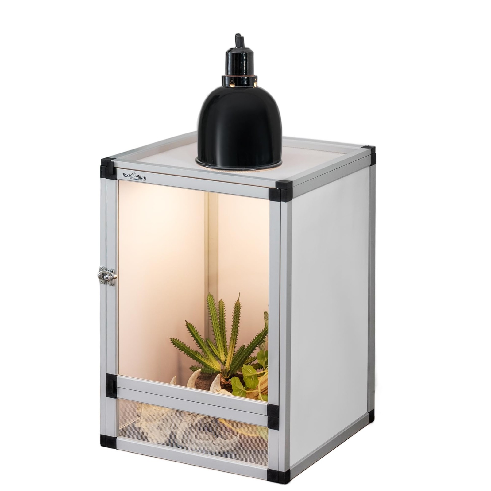 Jumping Spider Enclosure Small Reptile Cage 8x8x12 Inch Screen Acrylic Doors