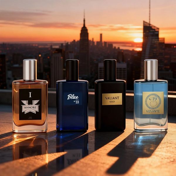 Men's 4-Piece Perfume Gift Set | 4 x 20ml Long-Lasting Fruity & Fresh Scents