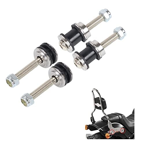  Motorcycle Quick Release Detachable Sissy Bar Backrest Docking Hardware Kit 