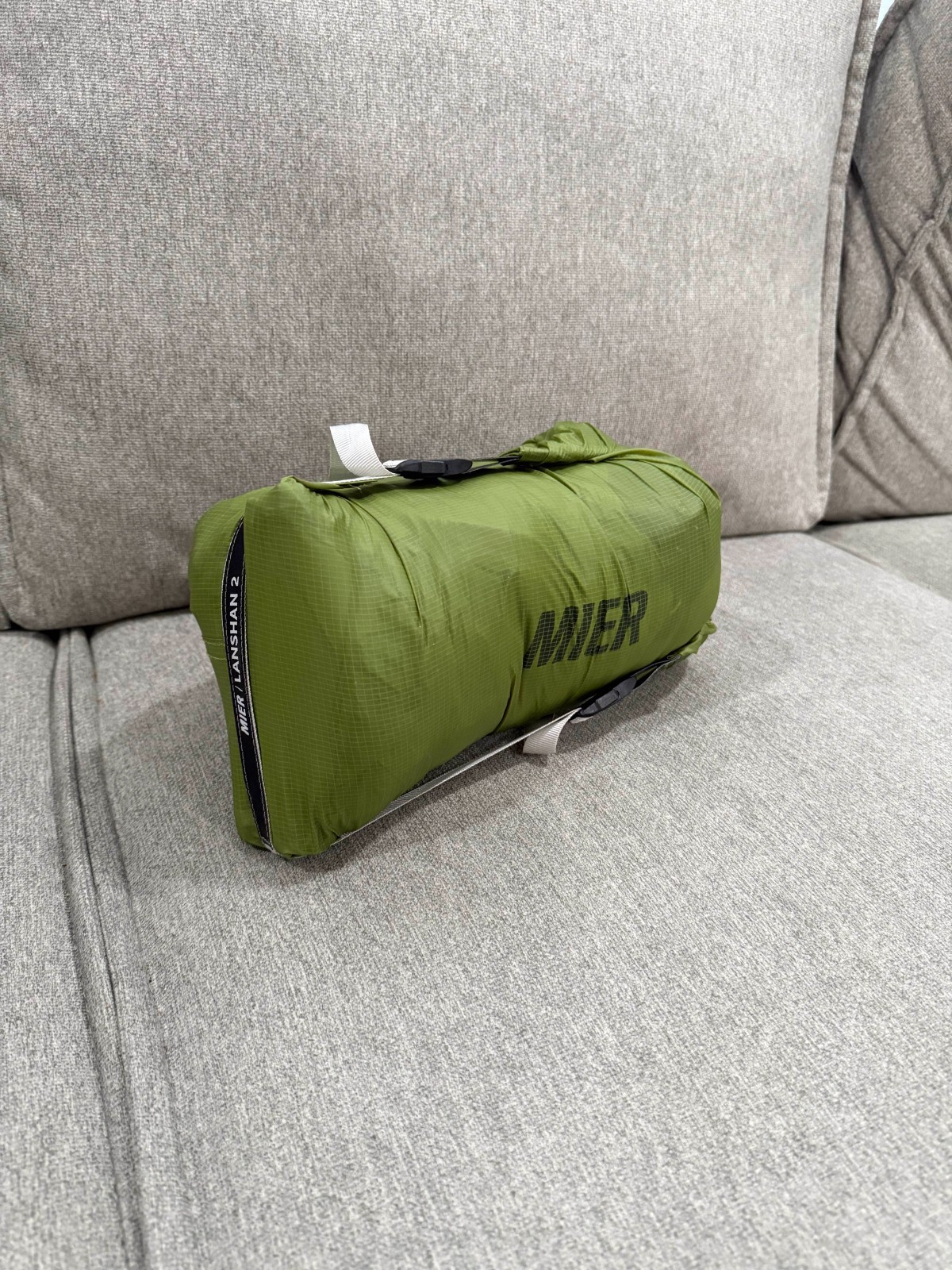 MIER Lanshan 2 Ultralight 2-Person Backpacking Tent – Green – Trekking Pole Tent