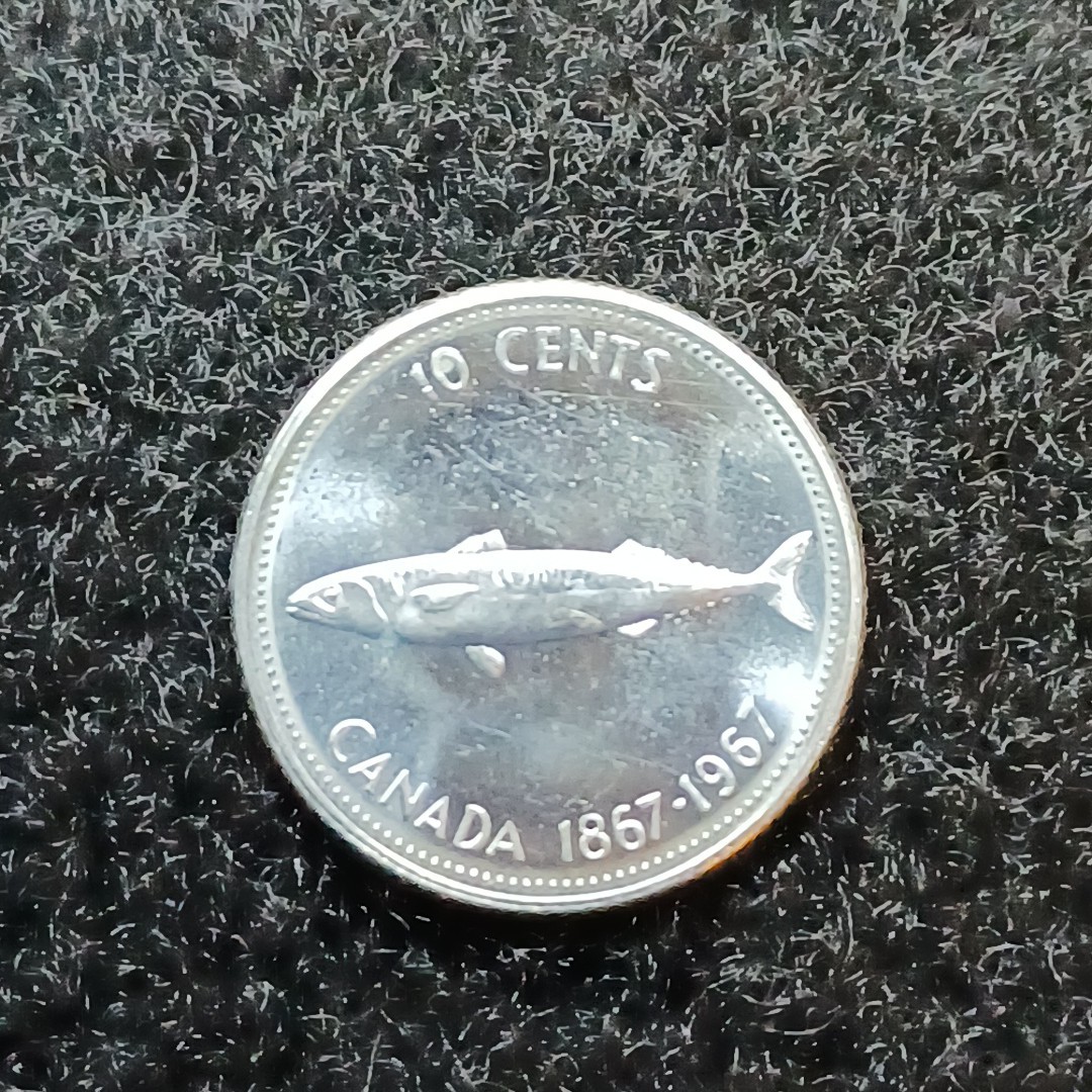 1867-1967 Canada Dime 10 Cent Silver Coin 