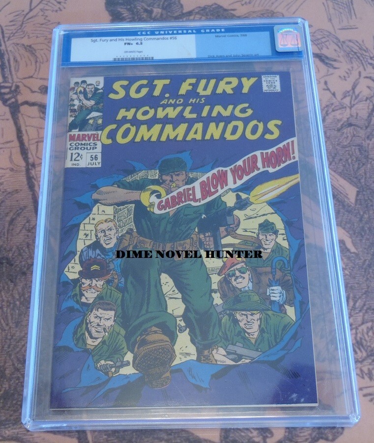 SGT FURY AND HIS HOWLING COMMANDOS #56 CGC 6.5 OLD LABEL GRADED COMIC