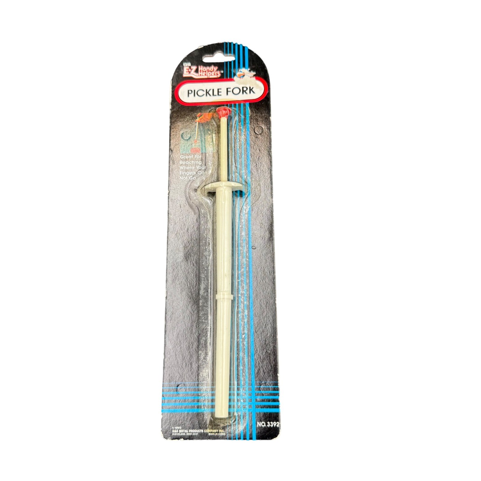 Vintage 1992 G&S Metal Products EZ Handy Helpers Pickle Fork Tool No 3392 New