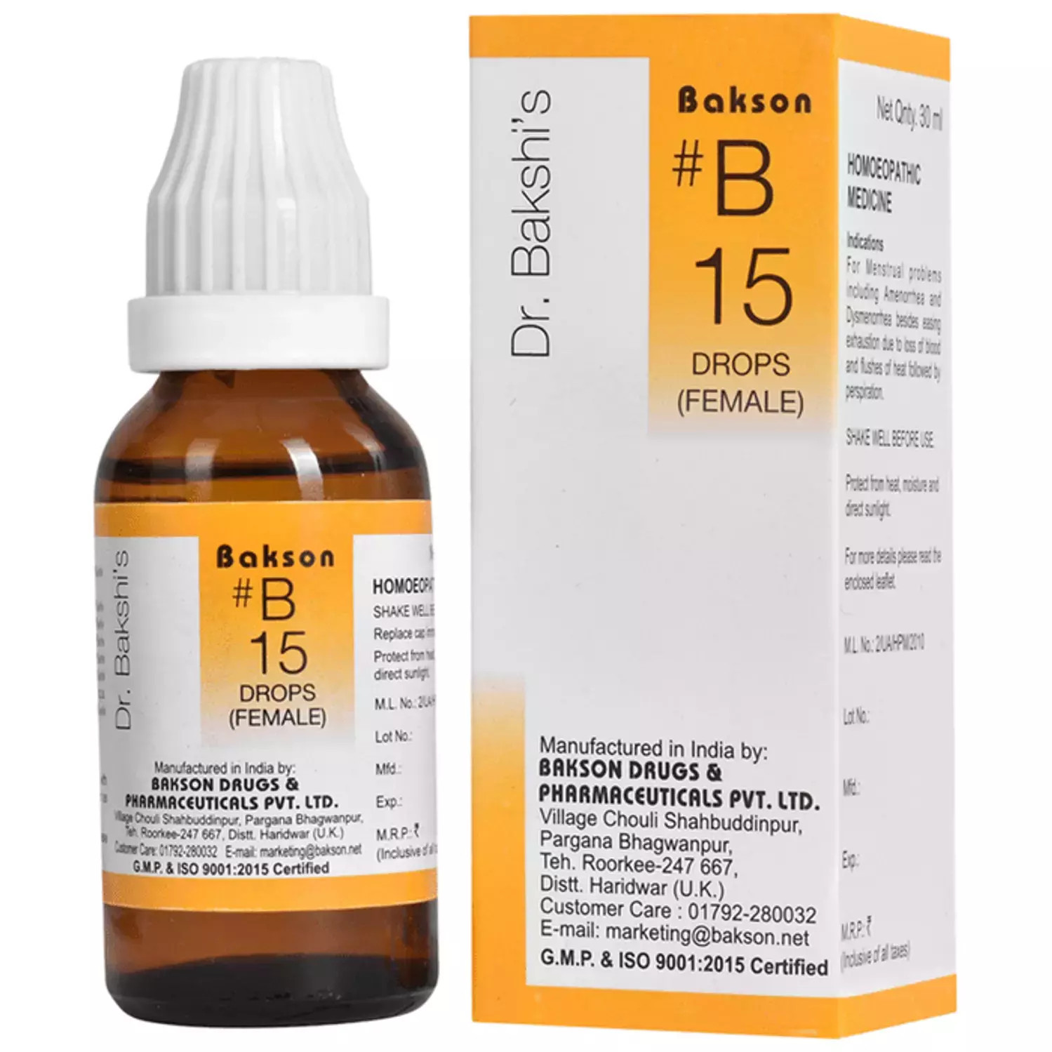 Bakson B15 Female Drops 30ml