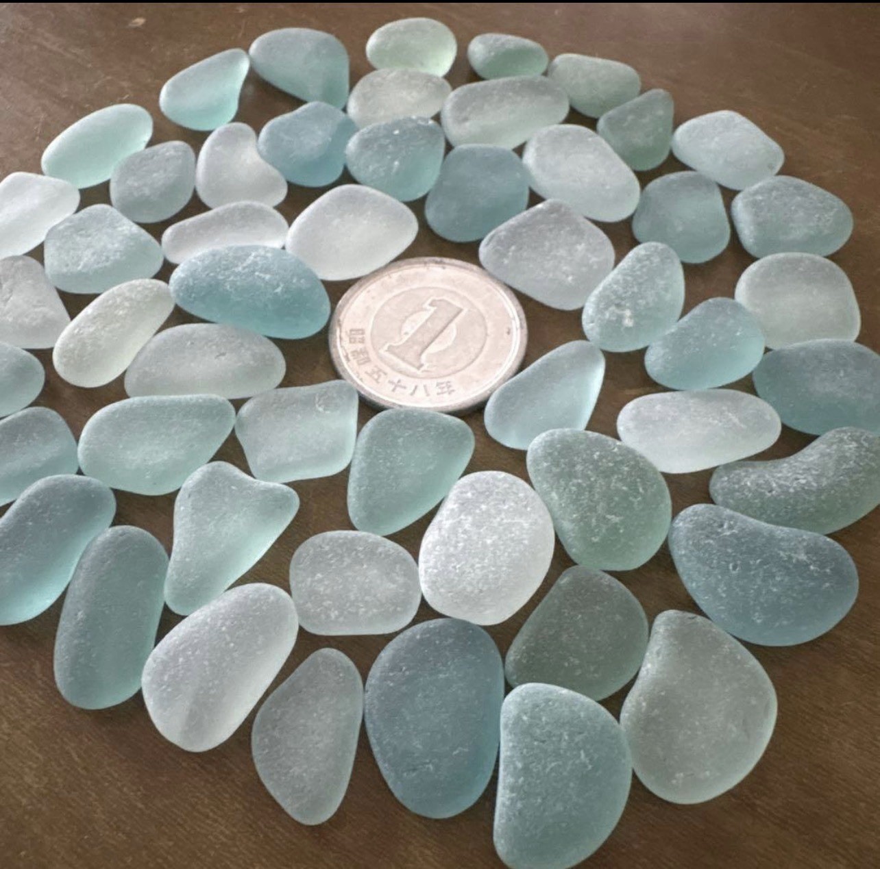 Genuine Surf Tumbled sea glass  from japan　small