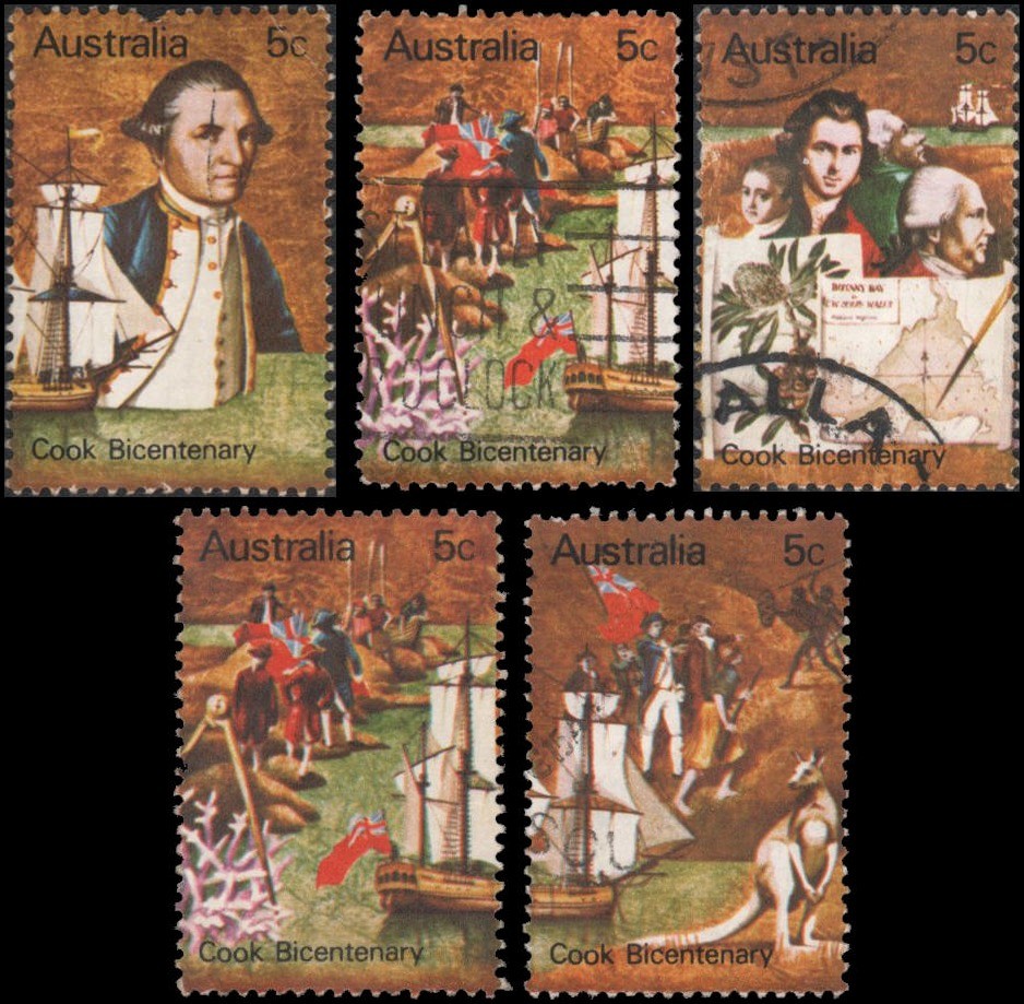 Australia #477-481 Used