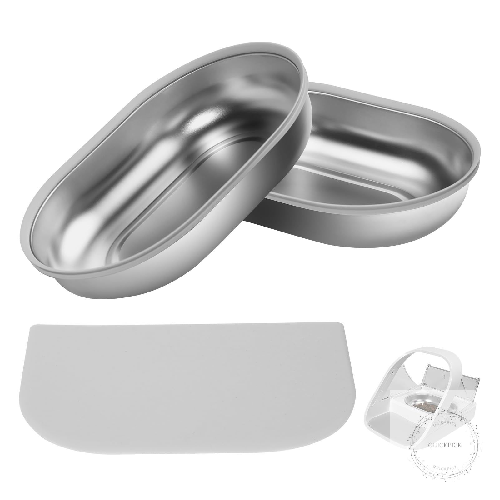 Stainless Steel Bowl for Automatic Microchip Cat Pet Feeder, Sealing Ring Design