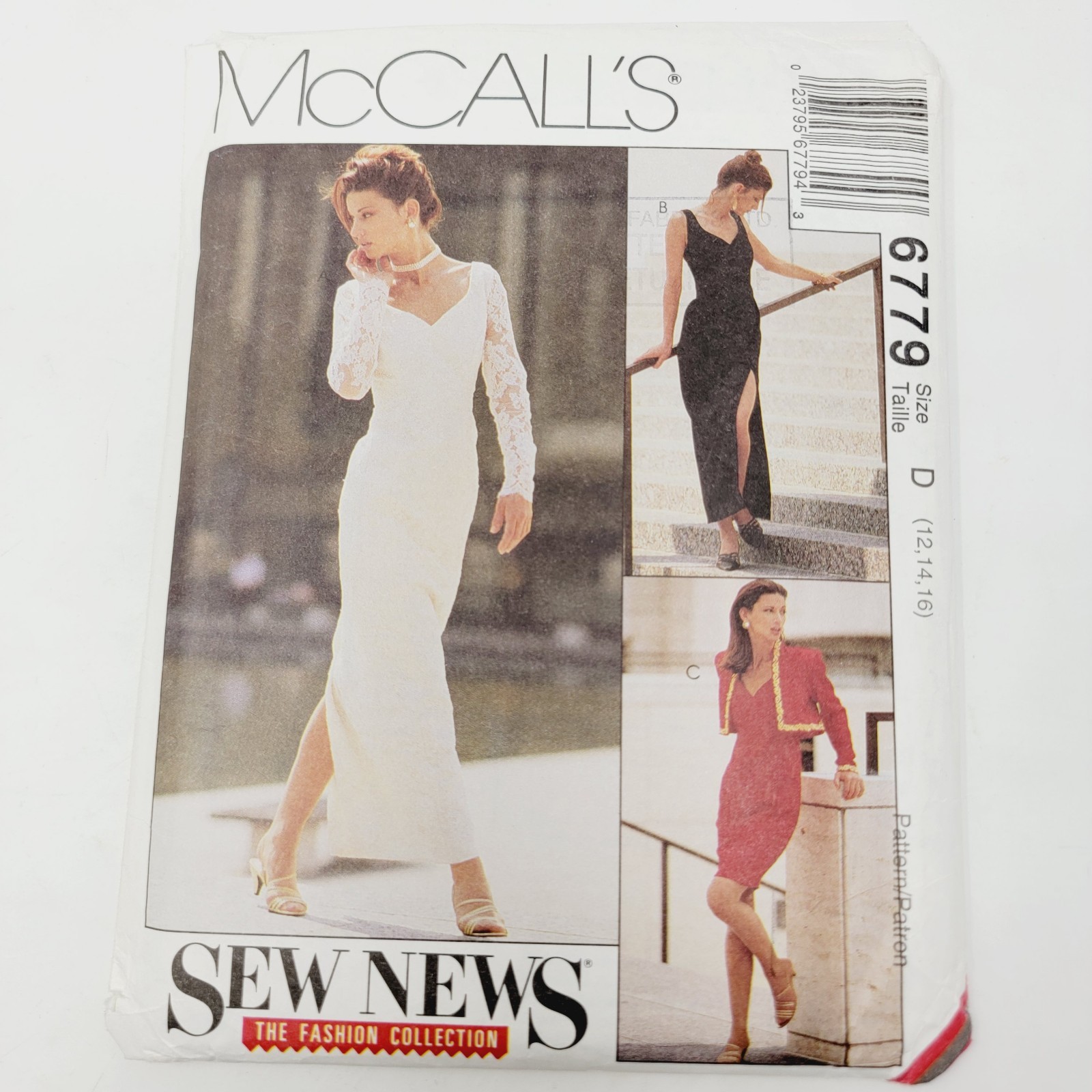 McCalls 6779 Misses Bolero & Fitted Dress  sizes 12 14 16 sewing pattern
