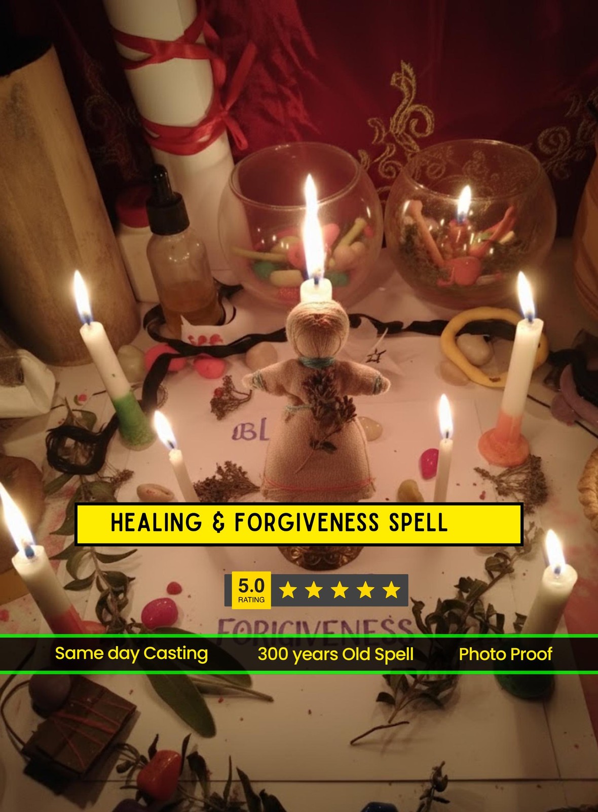 Healing & Forgiveness Candle spell: Energy Cleansing Ritual, Emotional Recovery