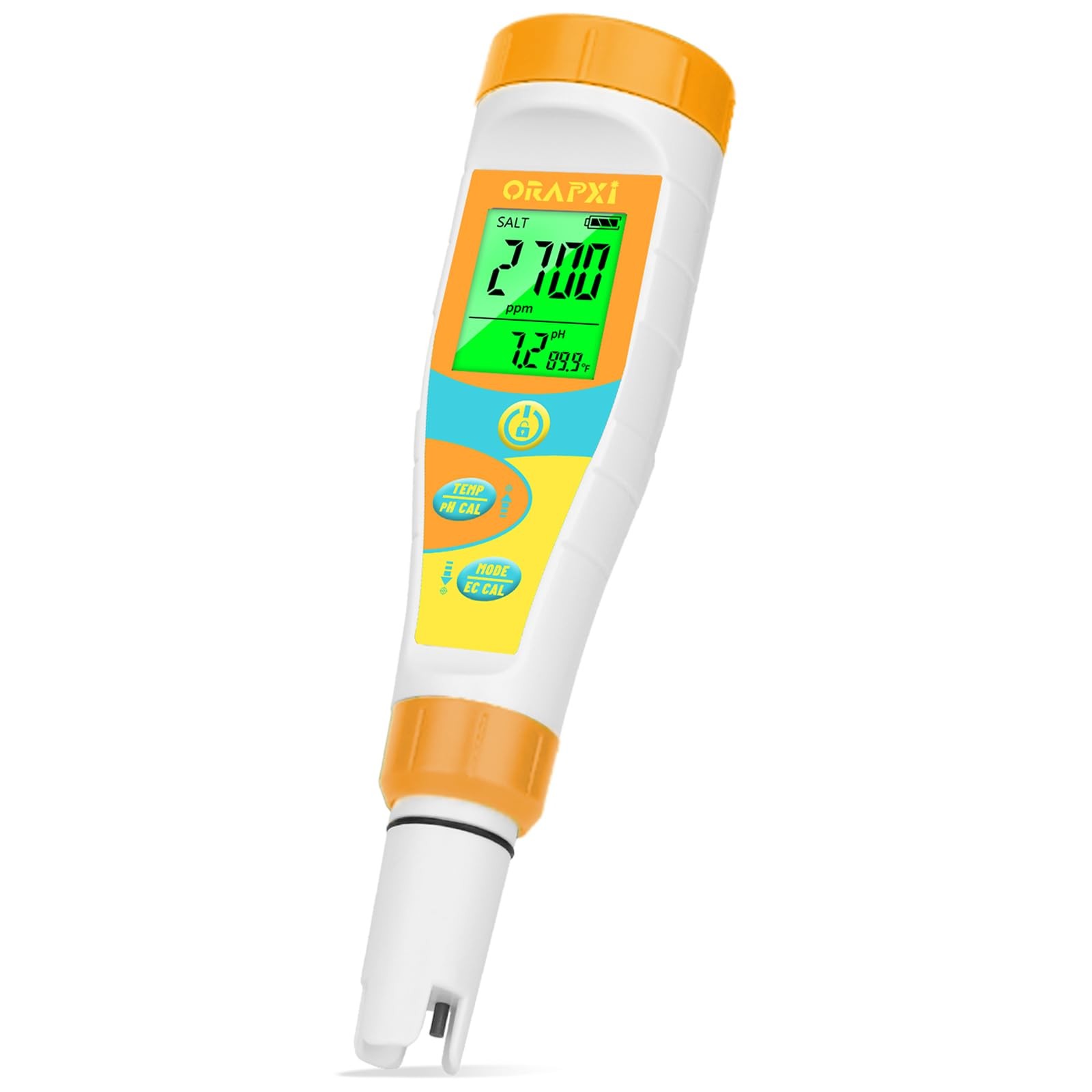 pH Meter Salinity Tester for Saltwater Aquarium Simultaneous Display of pH Sa...
