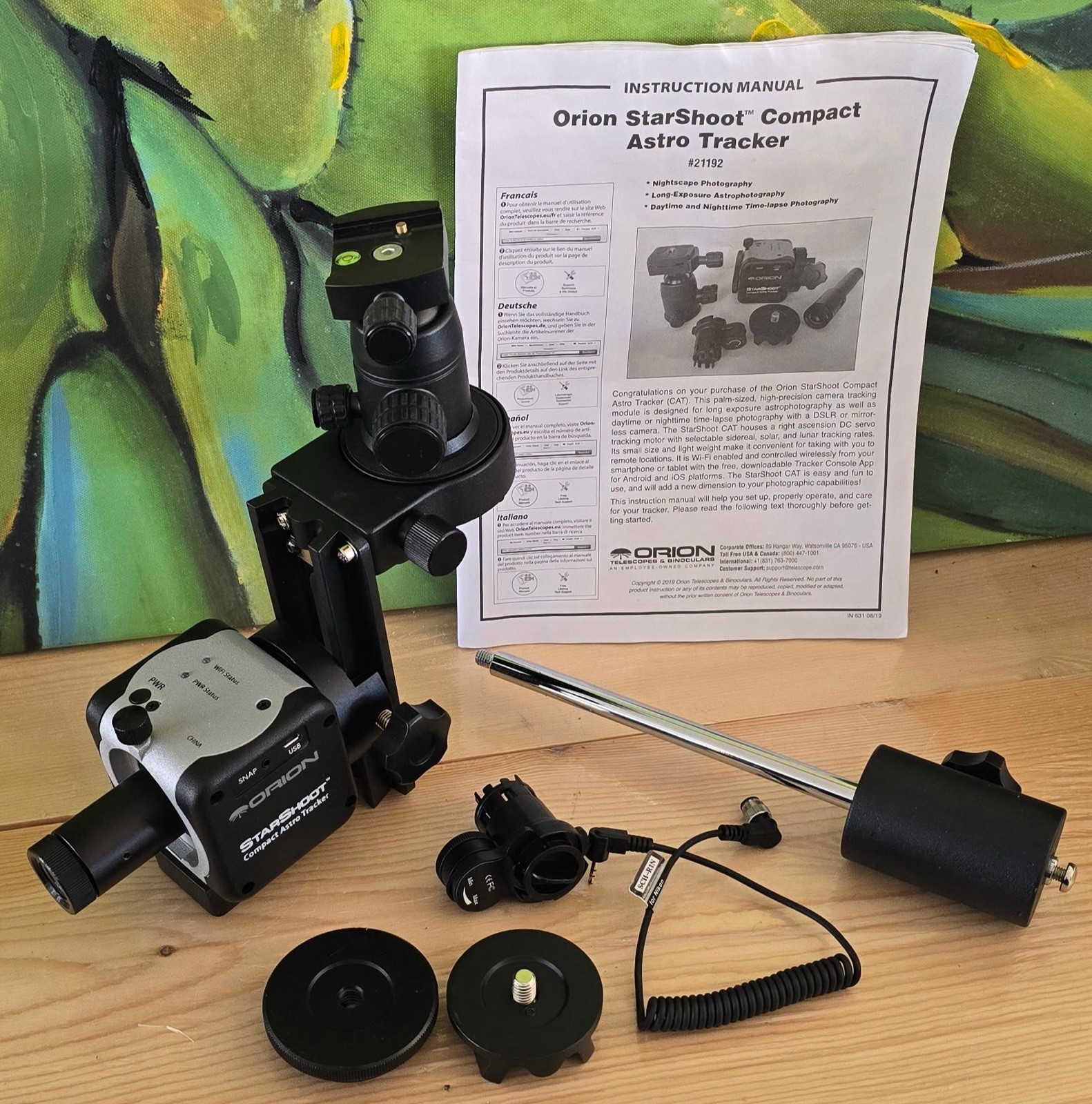 Orion StarShoot Compact Astro Tracker Mount w/ Case Astrophotography
