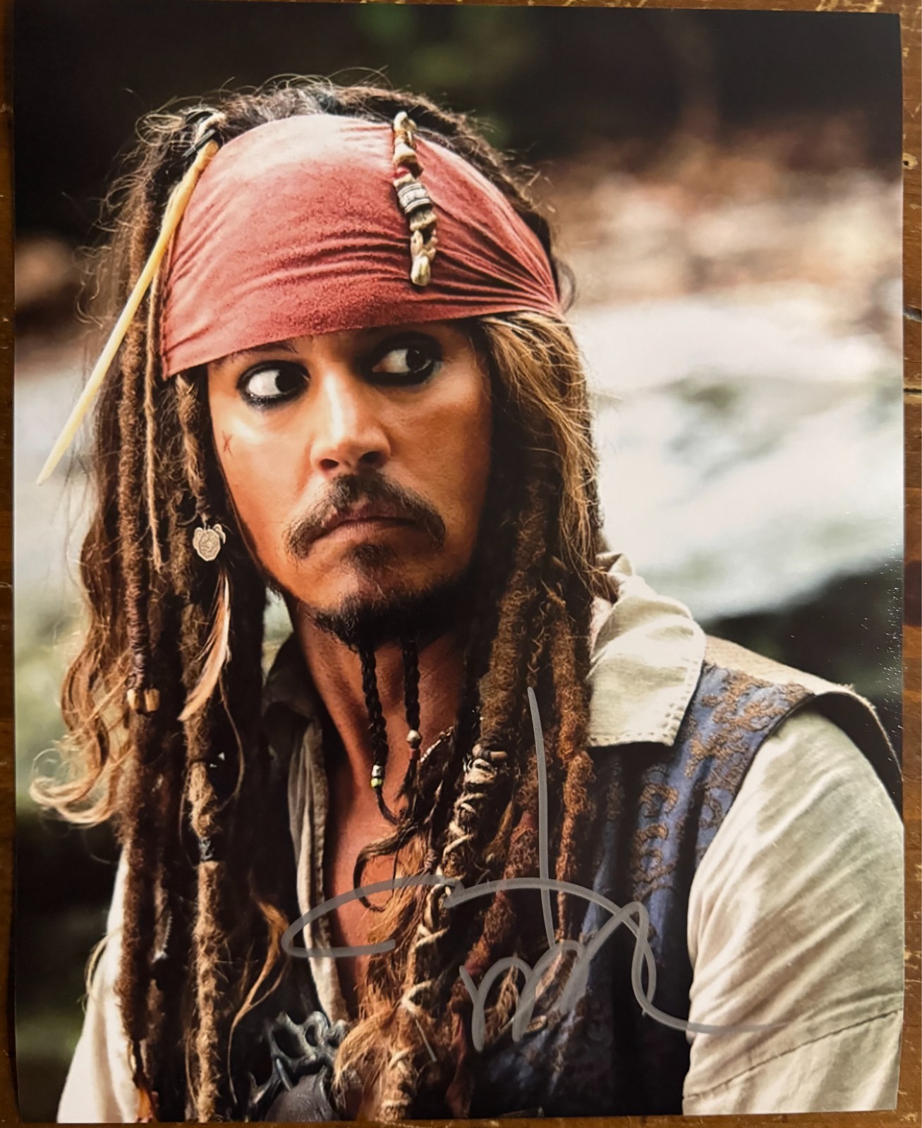 Johnny Depp Pirates of the Caribbean Signed Autographed 8x10 Matte Photo COA