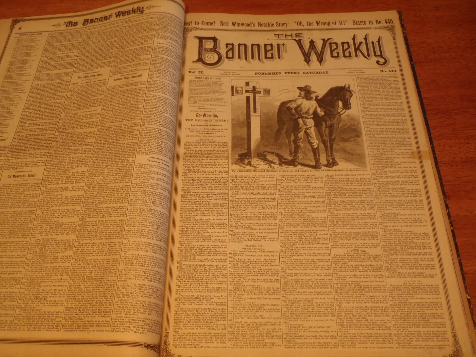 BUFFALO BILL BEADLE'S 1890 BANNER WEEKLY 60 ISSUES NEWSPAPER PIRATE DIME NOVEL