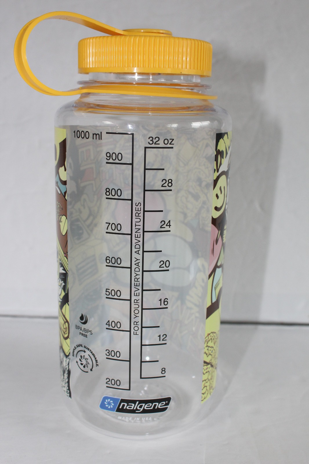 Sun Bum Branded Nalgene 32oz Water Bottle With Yellow Lid