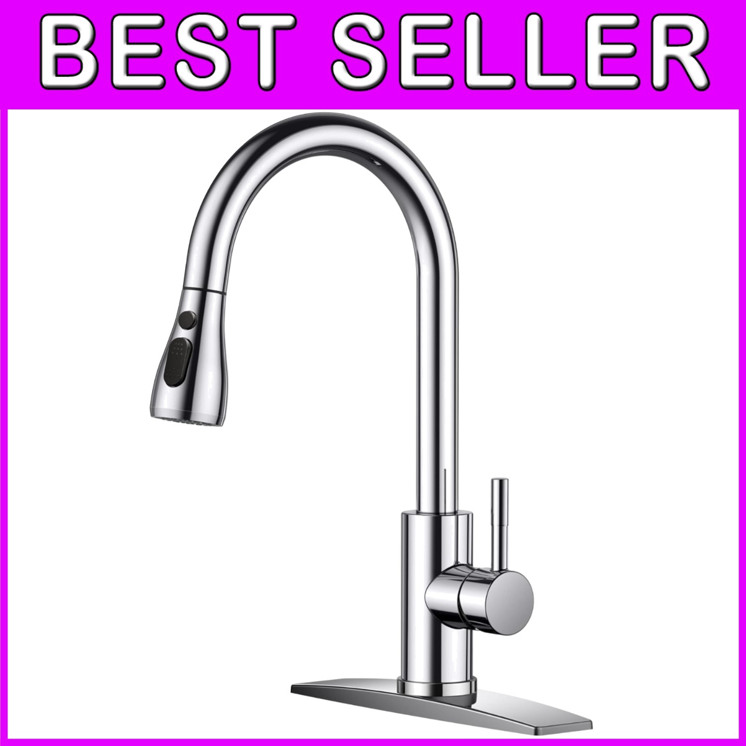 Lead-Free Stainless Steel Faucet for Farmhouse Kitchen