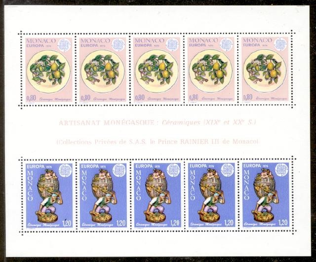 MONACO #1024a EUROPA s/s MNH VF