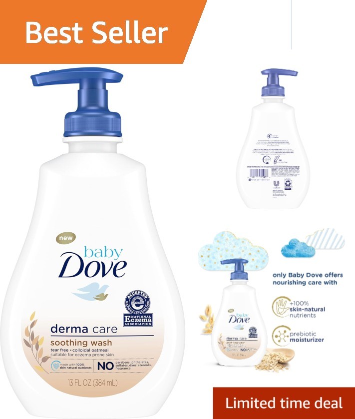 Ultra-Gentle 13 oz Derma Care Soothing Wash - Ideal for Newborns and Eczema