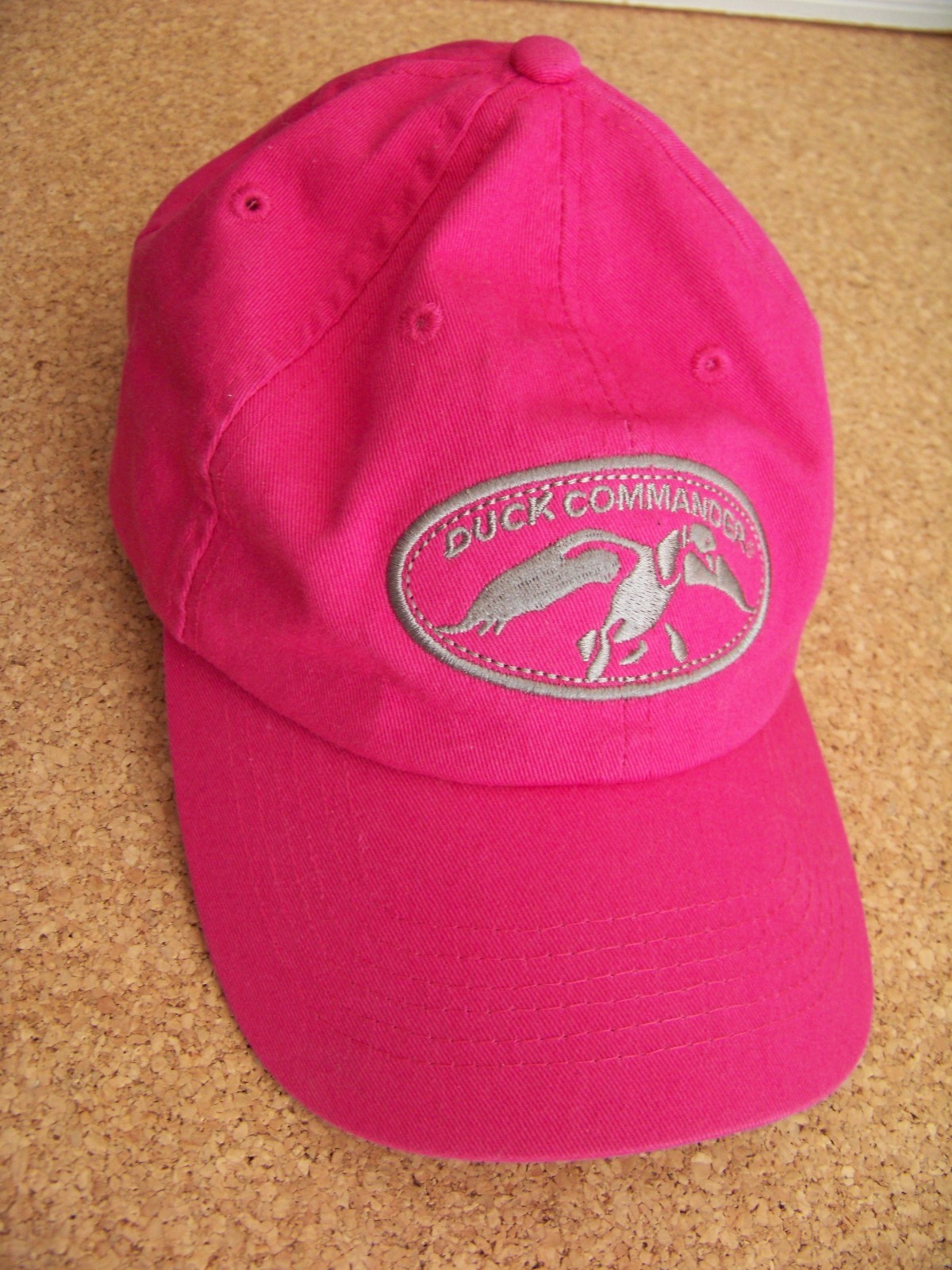 Duck Commander pink baseball cap hat adult adjustable Happy Happy Happy (back)