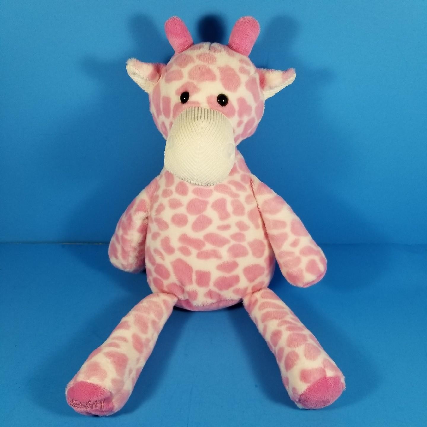 Scentsy Buddy Genna The Giraffe Plush 17" Pink White Stuffed Floppy EUC No Pack