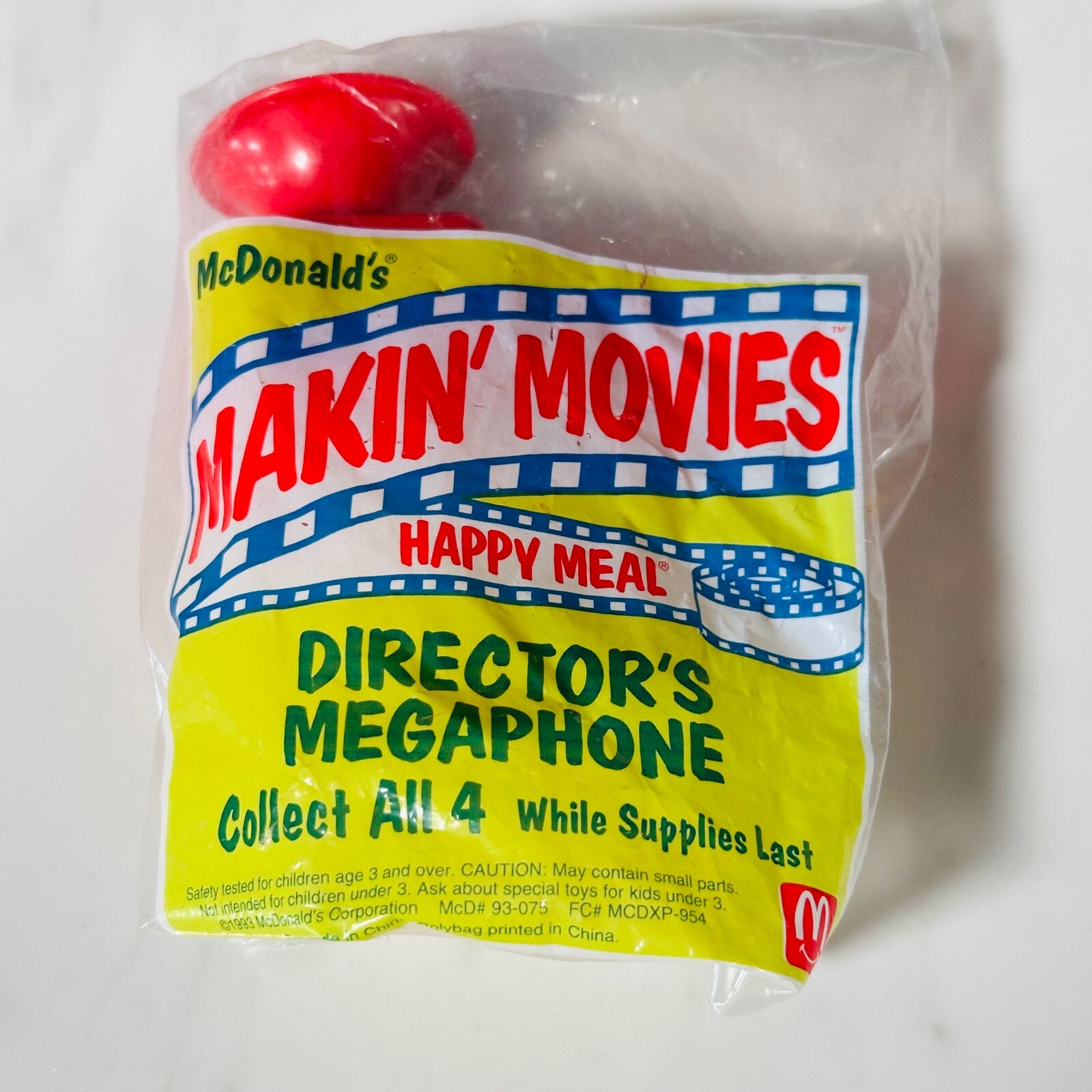 McDonalds Happy Meal Toy Vintage Makin' Movies Director's Megaphone