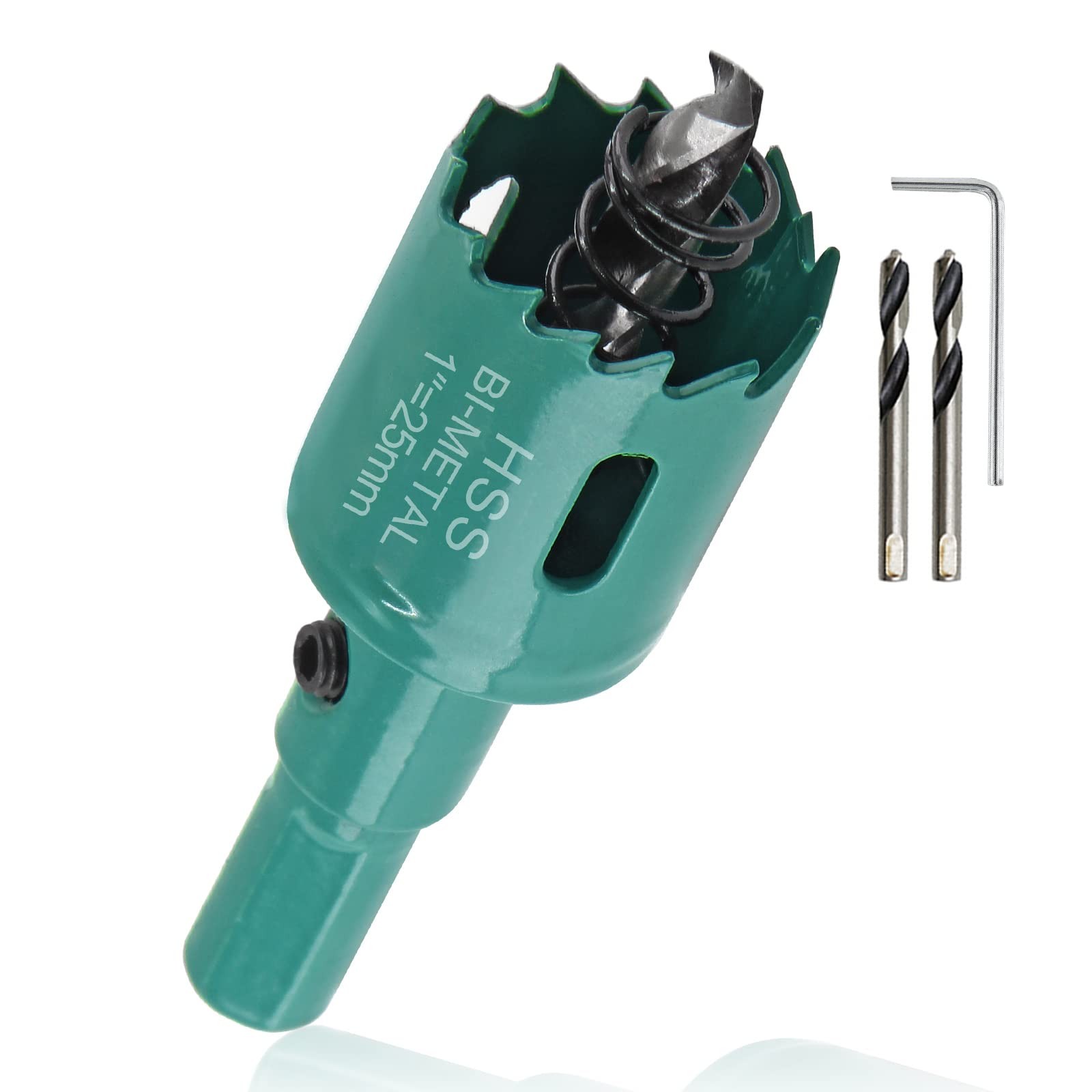 1 Inch Hole Saw with Arbor, 25Mm Hole Saw HSS Bi-Metal Hole Cutter Smoothly Cutt