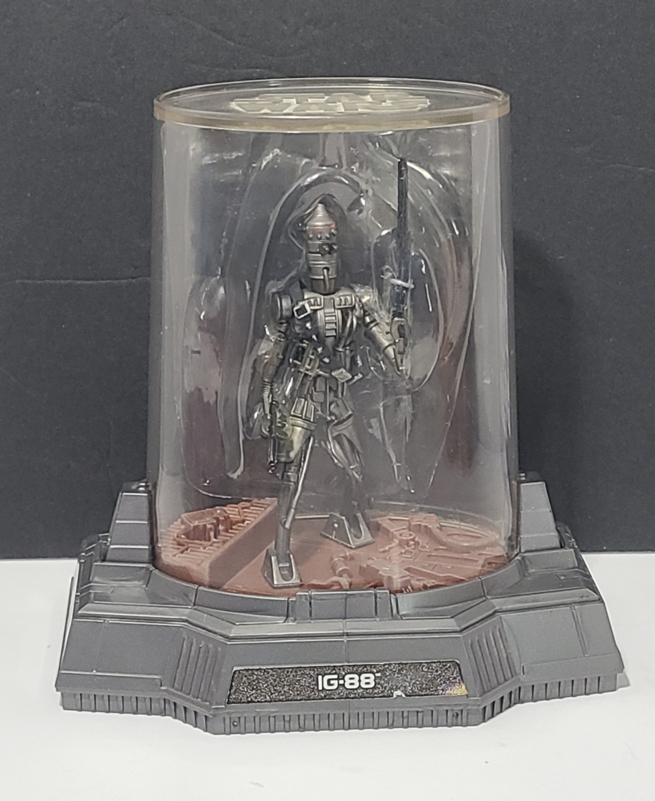 HASBRO LFL 2005 STAR WARS IG-88 TITANIUM SERIES DIECAST FIGURE W/DISPLAY CASE
