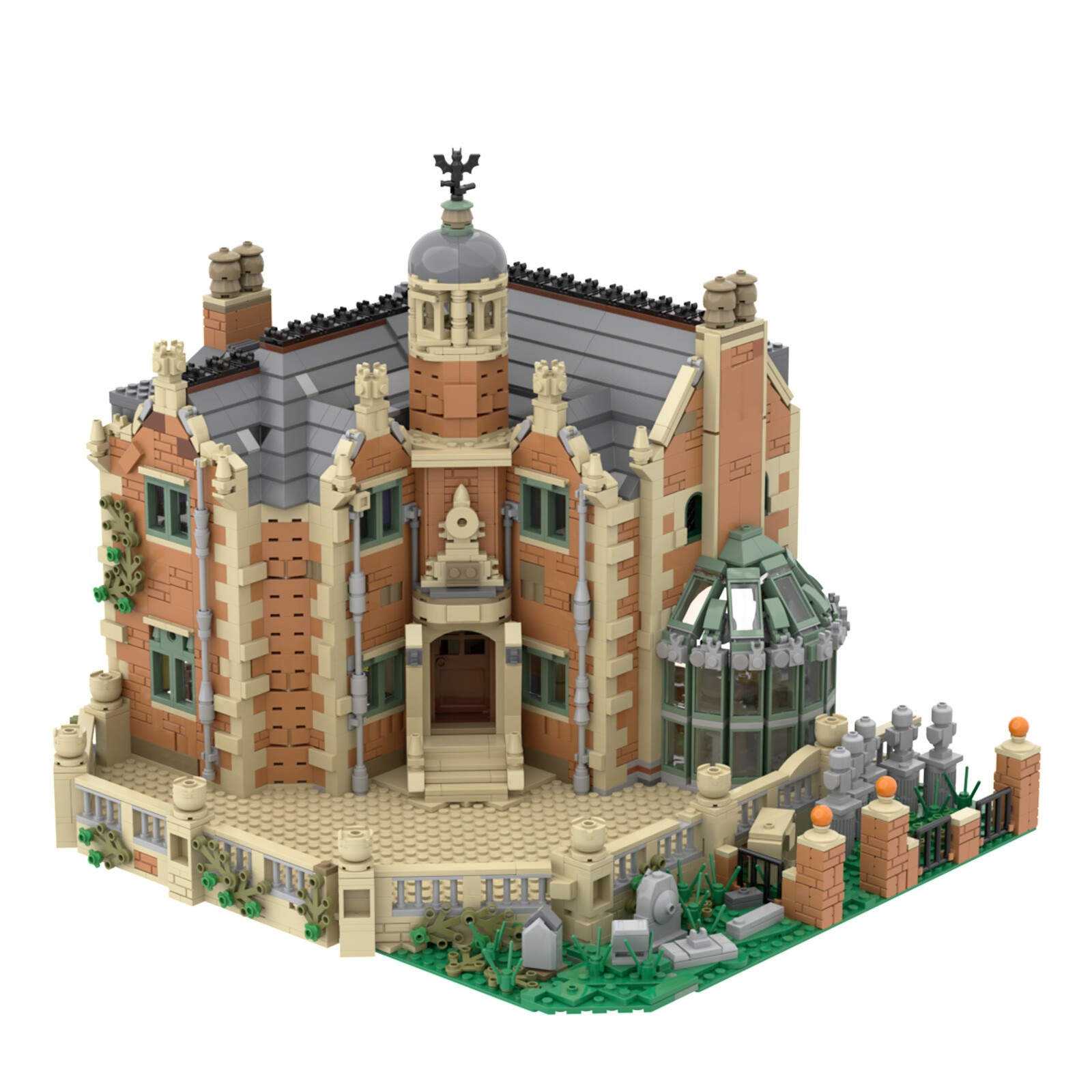 BlockNova Gothic Revival Haunted Manor 3944pcs Building Bricks Toy
