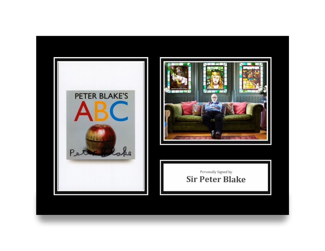 Sir Peter Blake Signed A4 Photo Autograph Beatles Pop Art Gift Display + COA