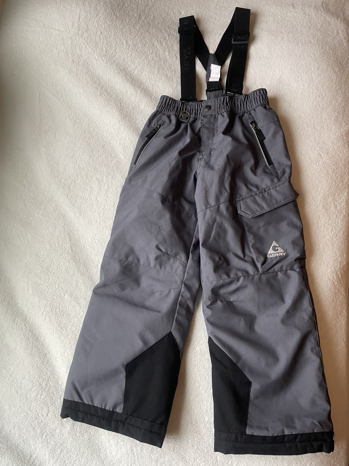 Gerry Snow Bibs Overalls Size Small 7/8 Grey Great Condition