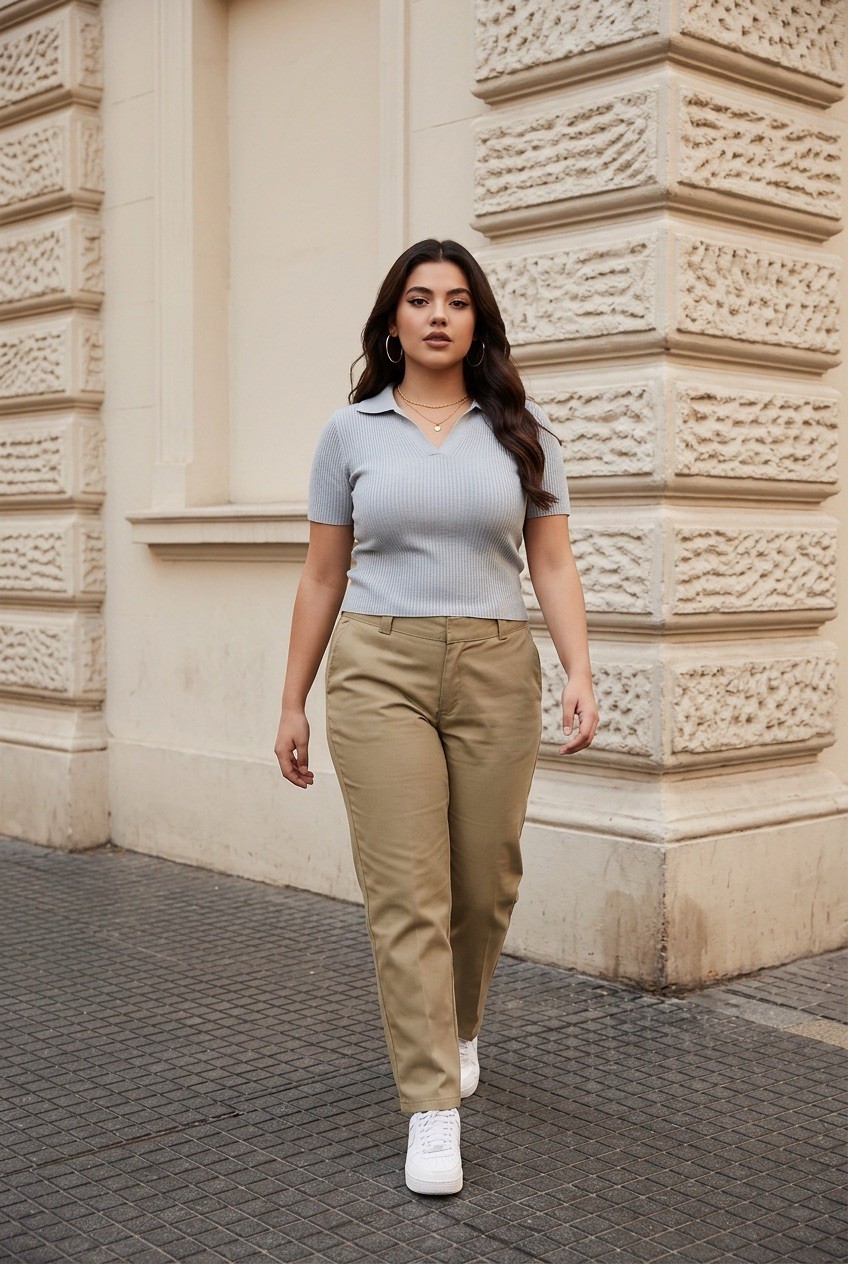 Dickies 774 Original Fit Women’s Workwear Pants Size 16R Beige Straight Leg