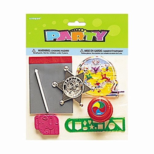 Unique Industries 8897 Assorted Boys Party Favors 6pc