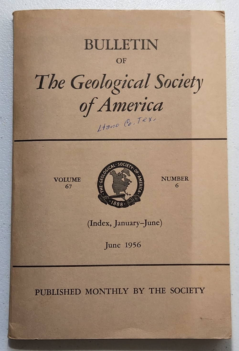 Vintage 1956 Bulletin of Geological Society of America Book/Maps