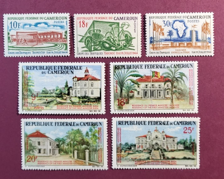 Cameroun 398-400 MNH,  446-9 Mint Hinged