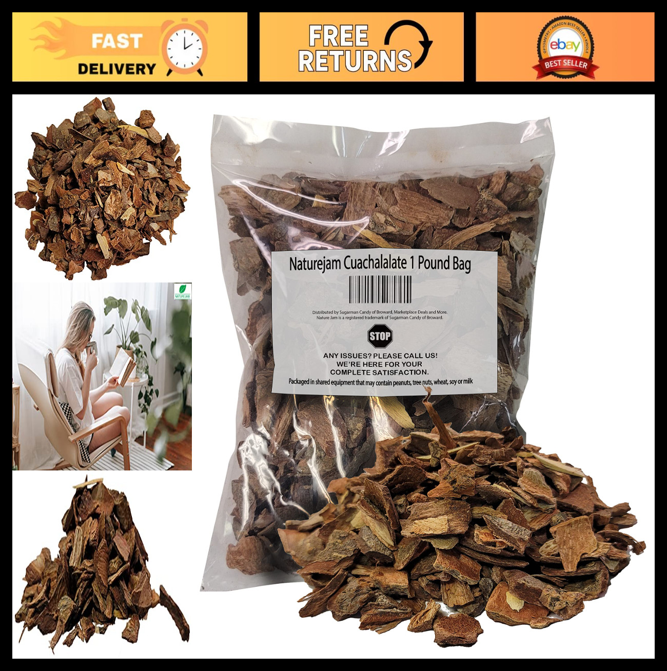 1 lb Cuachalalate - Natural Stomach Ulcer Relief & Digestive Aid - Wildcrafted H