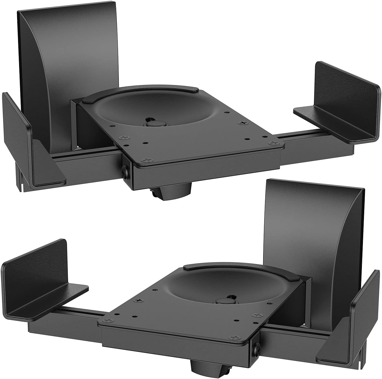 Speaker Wall Mounts, Dual Side Clamping Bookshelf Mounting Bracket for Large Sur
