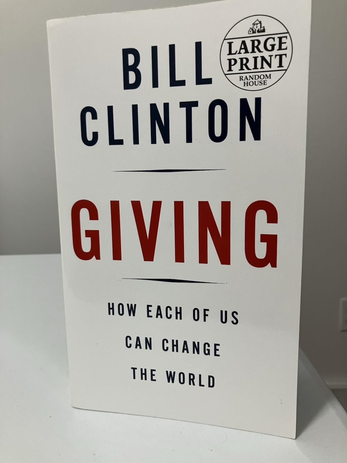 BILL CLINTON SIGNED/AUTOGRAPHED GIVING BOOK WITH COA 