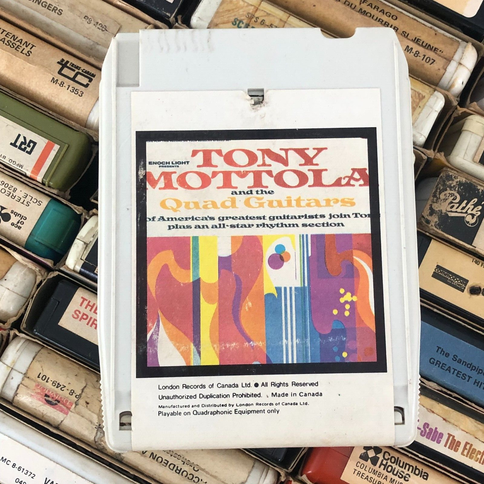 Tony Mottola And The Quad Guitars , 1973, 8-Track Quadraphonic CANADA