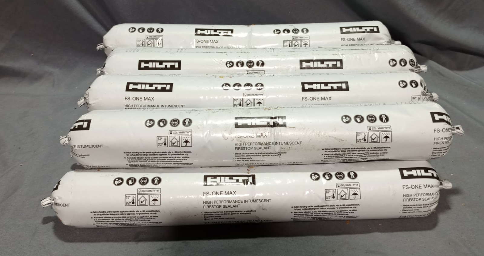 Lot Of 9 Hilti FS-One Max Firestop Sealant