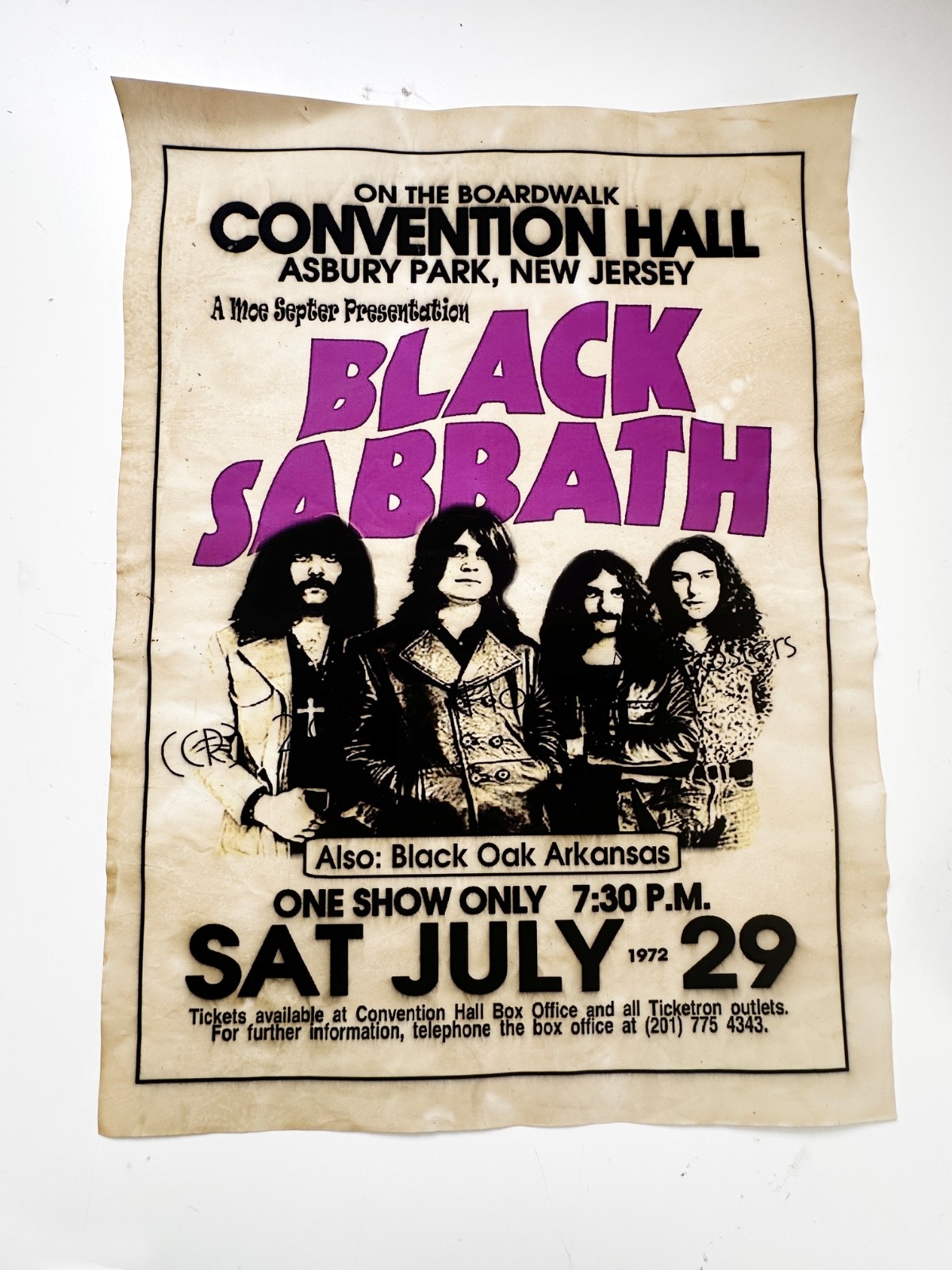 vintage Black Sabbath 18x24" poster art Reproduction home decor OZZY Osbourne