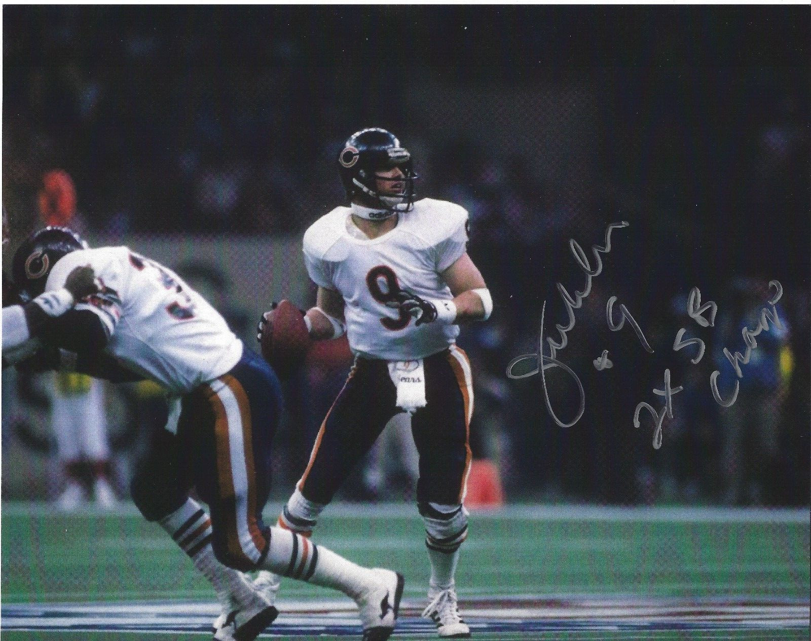 JIM MCMAHON Signed 8.5 x 11 Photo Signed REPRINT Football CHICAGO BEARS