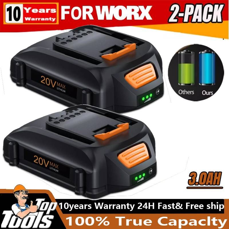 For WORX 20 Volt MAX Lithium 3.5AH Battery 20V WA3520 WA3525 WA3575 WG155 NEW