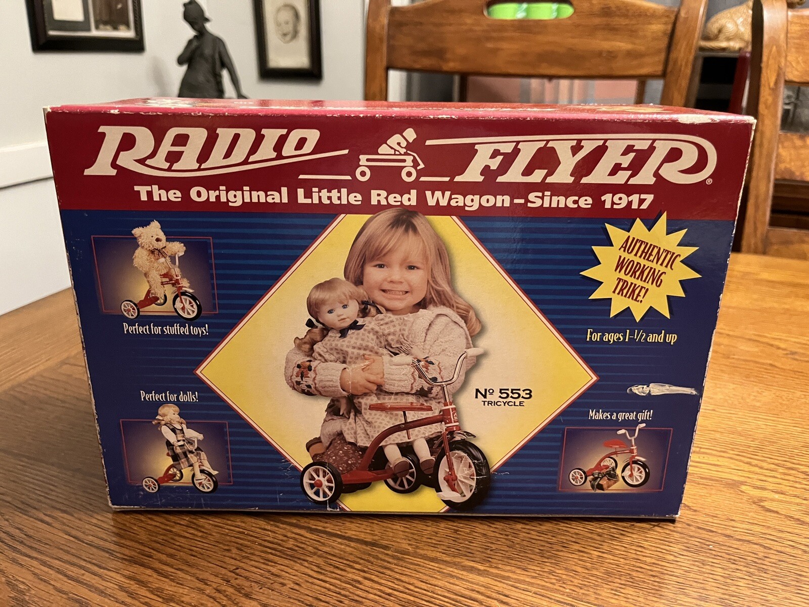 RADIO FLYER the Original Little Red Wagon Tricycle No 553 - New!