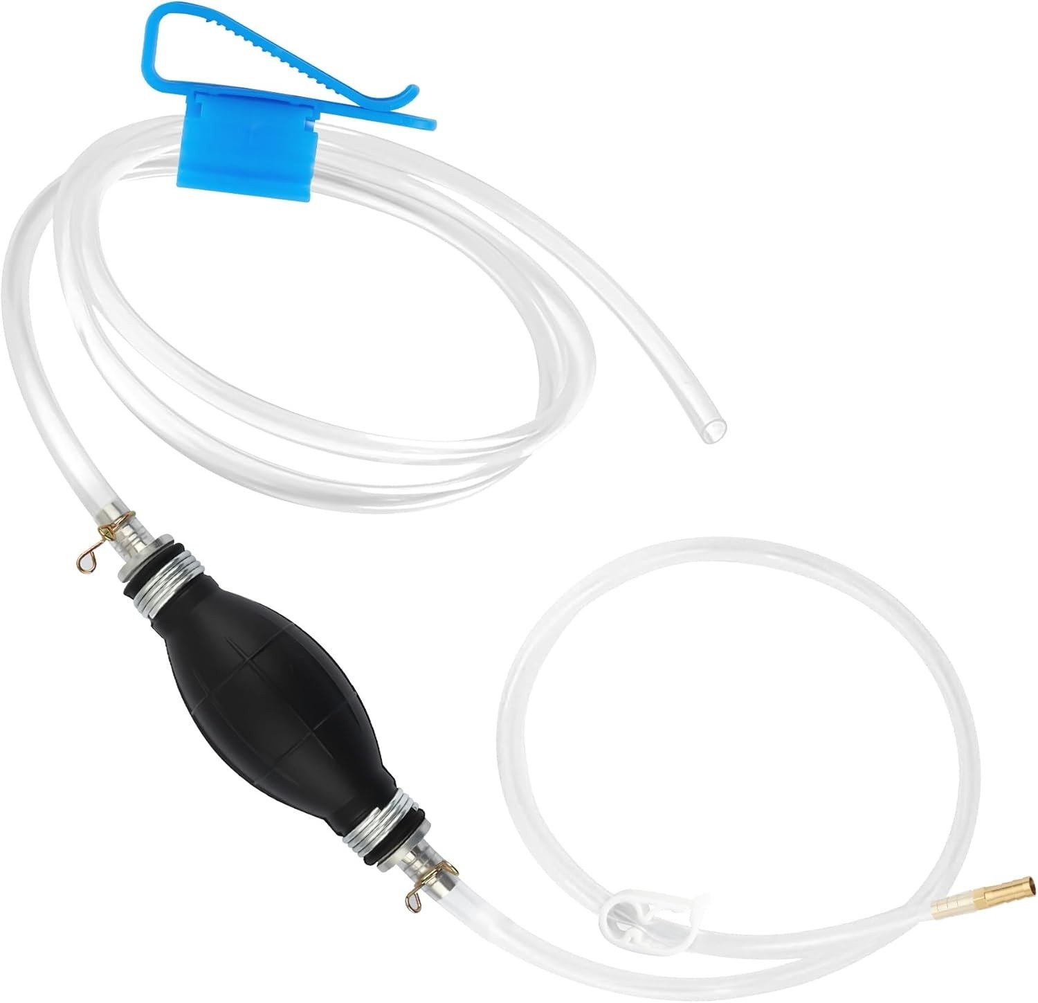 Fuel Transfer Pump w/ 6.5FT Gas Siphon Hose for Gasoline Oil Water