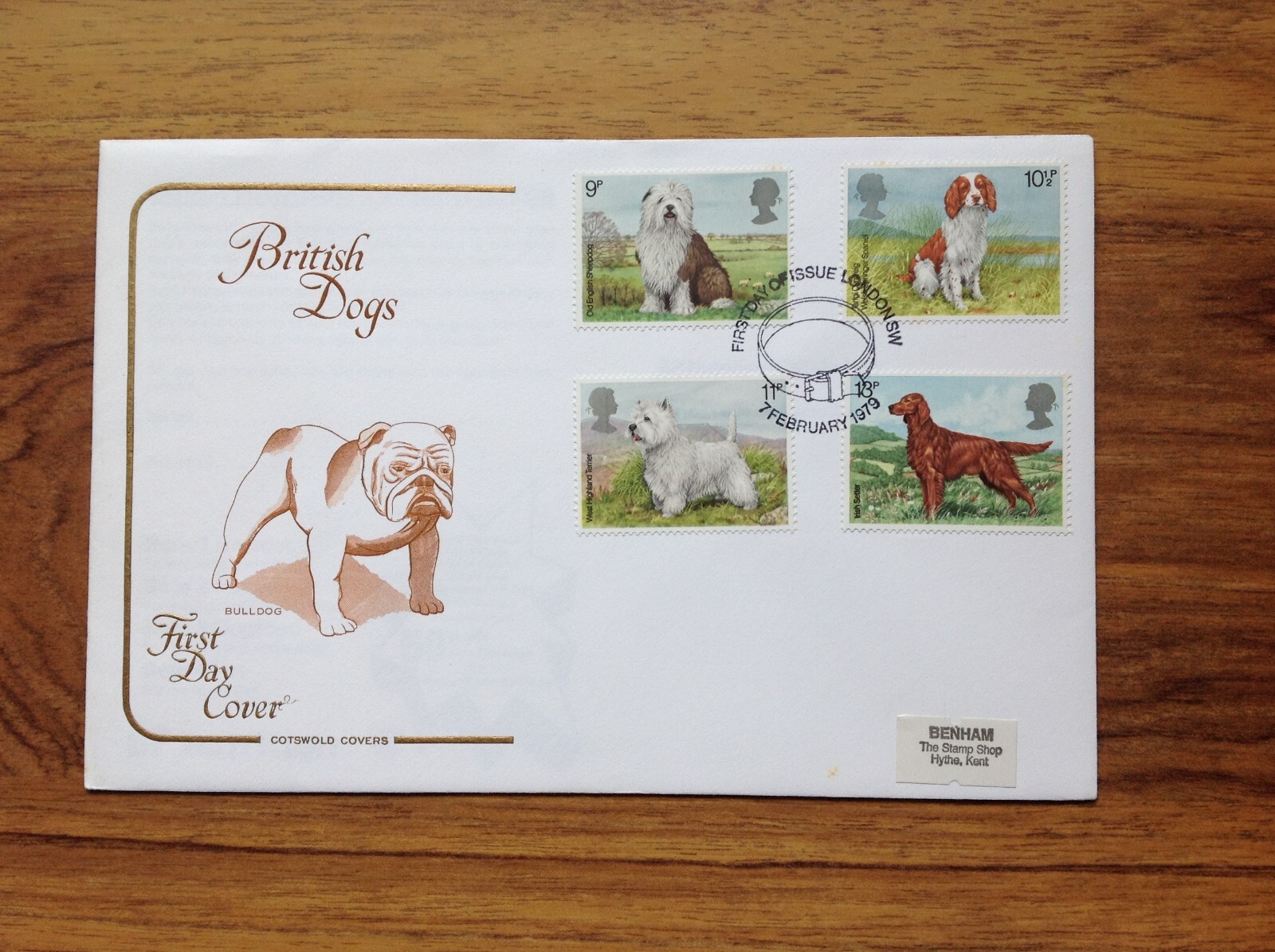 GB British Dogs First Day Cover 1979 London  Pmk . Free UK Postage