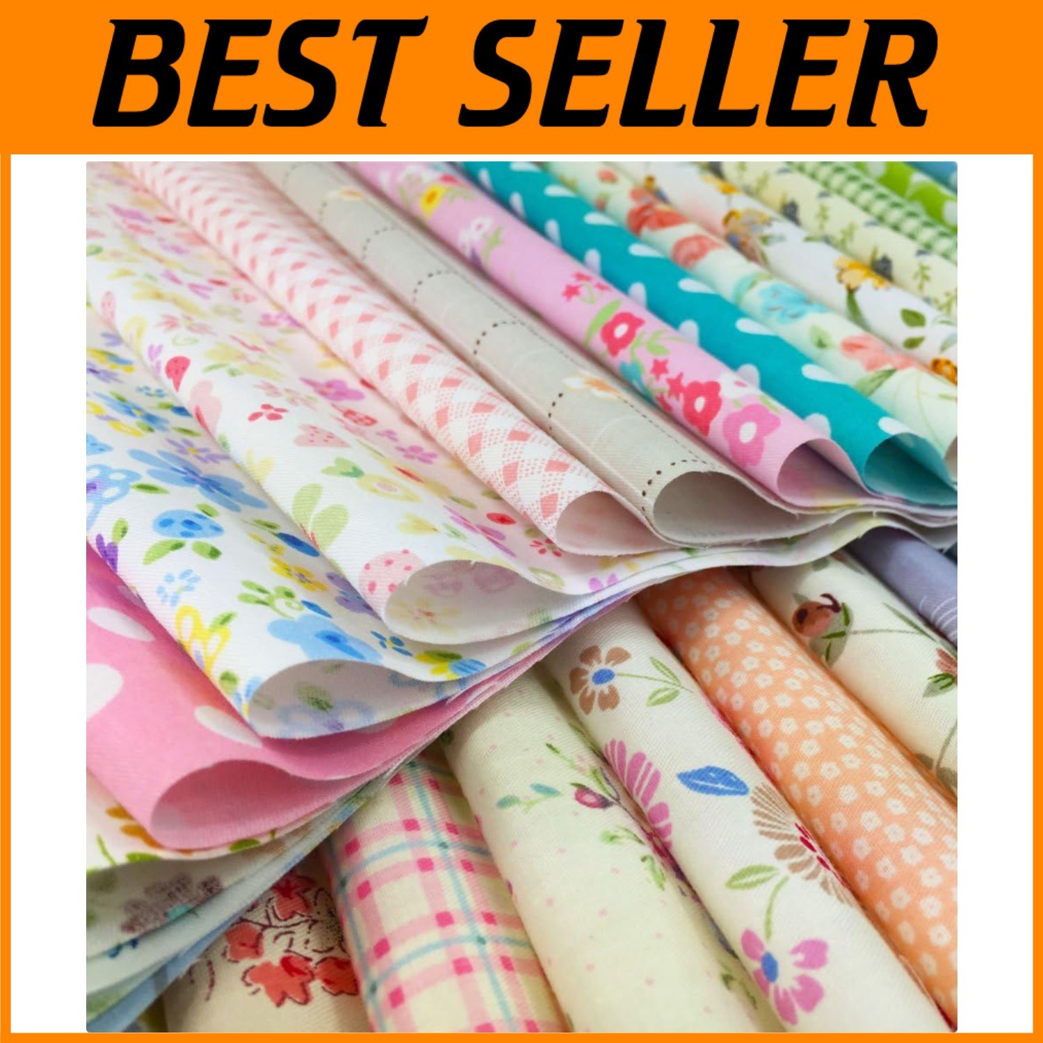 60pcs Cotton Floral Quilting Fabric Squares 12x12 DIY Craft