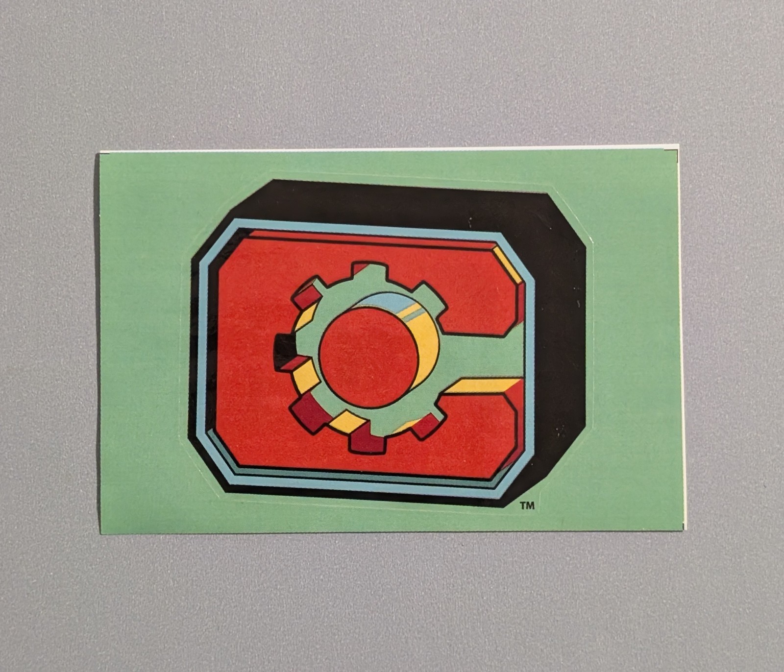 Cyborg "C" Logo Vending Sticker - DC Series 3 - Comic Superhero Victor Stone